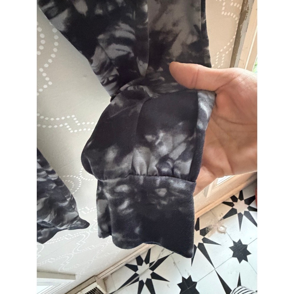 ShoSho Super Soft Jogger Sweatpants Tie Dye Print Black Grey XS/S EUC - Picture 6 of 10